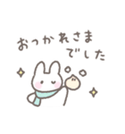 ゆるい手書きうさぎの冬・年末年始☆再販（個別スタンプ：36）