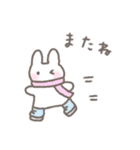 ゆるい手書きうさぎの冬・年末年始☆再販（個別スタンプ：40）