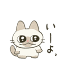 もちっとシャム猫（個別スタンプ：4）