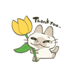 もちっとシャム猫（個別スタンプ：9）