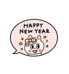 動くぱっちりおめめ♡うさぎちゃん（再販）（個別スタンプ：3）