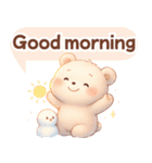 ずっと使える♡やさしいくまさん日常英語冬（個別スタンプ：7）