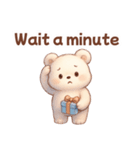 ずっと使える♡やさしいくまさん日常英語冬（個別スタンプ：16）