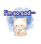 ずっと使える♡やさしいくまさん日常英語冬（個別スタンプ：33）