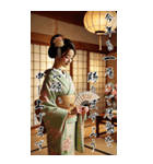 謹賀新年！着物美人の敬語スタンプ！修正版（個別スタンプ：8）