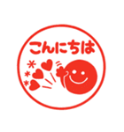 ポンとハンコ風♡毎日使えるスマイル（個別スタンプ：11）
