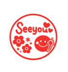 ポンとハンコ風♡毎日使えるスマイル（個別スタンプ：28）