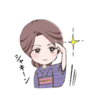 京都のおかみさんミニキャラスタンプ（個別スタンプ：8）