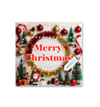 書き込める♥メリークリスマス♡フレーム（個別スタンプ：4）