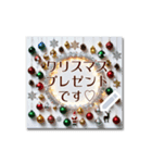 書き込める♥メリークリスマス♡フレーム（個別スタンプ：8）
