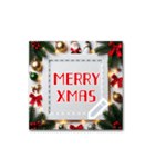 書き込める♥メリークリスマス♡フレーム（個別スタンプ：9）
