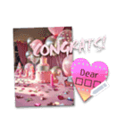 文が書き込める♥誕生日お祝いカード（個別スタンプ：12）