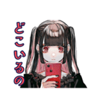 地雷系女子の冬♡ぴえん気分（個別スタンプ：25）