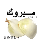 国産玉ねぎ【アラビア語】2（個別スタンプ：7）