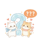 使える♡英語と日本語しろねこ・とらねこ冬（個別スタンプ：26）