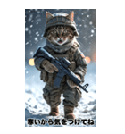 冬を感じる 進撃の猫軍団 Bigスタンプ（個別スタンプ：3）