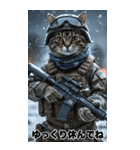 冬を感じる 進撃の猫軍団 Bigスタンプ（個別スタンプ：38）