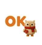 ずっと使える♪ ぬいぐるみと大きな文字（個別スタンプ：17）