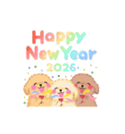 かわいいトイプードルの冬（個別スタンプ：22）