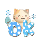 ちびミケ★3D【冬・あけおめ付】（個別スタンプ：3）