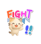 ちびミケ★3D【冬・あけおめ付】（個別スタンプ：16）