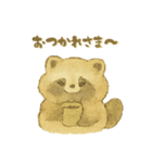 水彩たぬきち。（個別スタンプ：2）