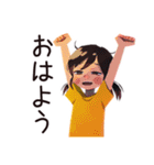 子ども（女の子）の冬★家族でほっこり（個別スタンプ：2）