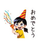 子ども（女の子）の冬★家族でほっこり（個別スタンプ：21）