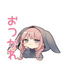 たれ耳うさぎ女子の日常スタンプ（個別スタンプ：18）