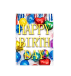 ハピバ♥BIGスタンプ 実写風（個別スタンプ：3）