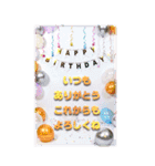 ハピバ♥BIGスタンプ 実写風（個別スタンプ：8）