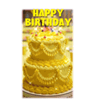 ハピバ♥BIGスタンプ 実写風（個別スタンプ：14）