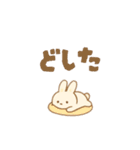 可愛い白うさの毎日使えるだらだら返信（個別スタンプ：27）