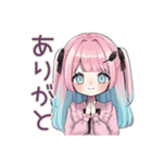 姫カットの地雷ちゃん全肯定♡（個別スタンプ：3）