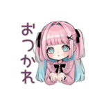 姫カットの地雷ちゃん全肯定♡（個別スタンプ：8）