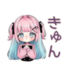 姫カットの地雷ちゃん全肯定♡（個別スタンプ：23）