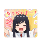 【メッセージ】フードコートで、また明日。（個別スタンプ：16）