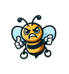 かわいいミツバチのスタンプ（個別スタンプ：1）