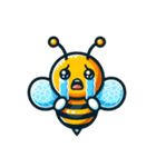 かわいいミツバチのスタンプ（個別スタンプ：3）