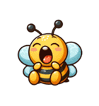 かわいいミツバチのスタンプ（個別スタンプ：4）