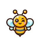 かわいいミツバチのスタンプ（個別スタンプ：6）