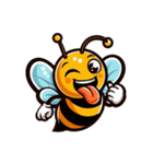 かわいいミツバチのスタンプ（個別スタンプ：7）