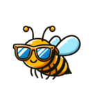 かわいいミツバチのスタンプ（個別スタンプ：8）