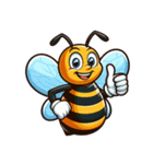 かわいいミツバチのスタンプ（個別スタンプ：11）