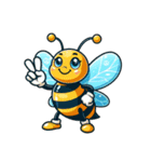かわいいミツバチのスタンプ（個別スタンプ：12）