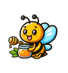 かわいいミツバチのスタンプ（個別スタンプ：14）