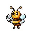 かわいいミツバチのスタンプ（個別スタンプ：17）