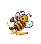 かわいいミツバチのスタンプ（個別スタンプ：22）