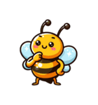 かわいいミツバチのスタンプ（個別スタンプ：24）