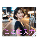 韓国系美女の水着と私服メッセージスタンプ（個別スタンプ：13）